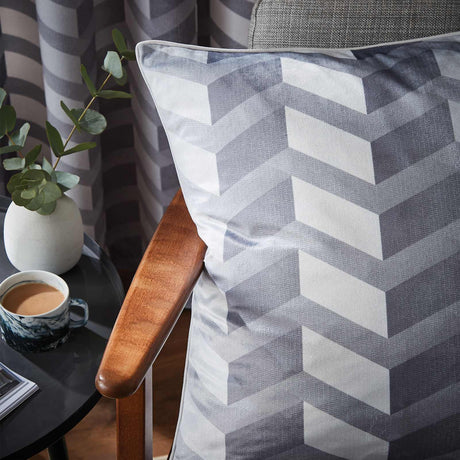 Hyperion Interiors Evander Geo Cushion Cover or Filled Cushion 55cm x 55cm 9