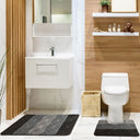 Halo Non-Slip Bath Mat & Pedestal Bathroom Set by Emma Barclay