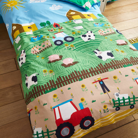 Catherine Lansfield Farmyard Animals Duvet Cover Set - Farmyard Animals Duvet Set