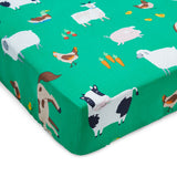 Catherine Lansfield Farmyard Animals 25cm Deep Fitted Sheet - Farmyard Animals Fitted Sheet