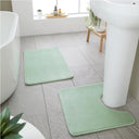 Anti-Bacterial Memory Foam Bath Mat & Pedestal Bathroom Set by Catherine Lansfield