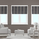 Boheme Stripe Mocha Made To Measure Roman Blind by Style Furnishings