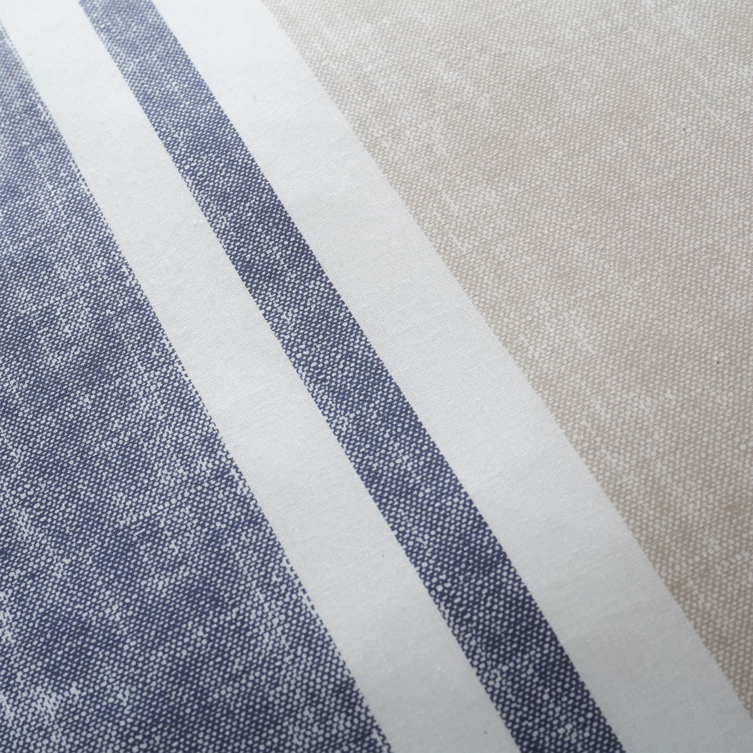 Catherine Lansfield Textured Banded Stripe Duvet Cover Set - Textured Banded Stripe Duvet Set Blue