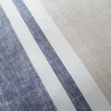 Catherine Lansfield Textured Banded Stripe Duvet Cover Set - Textured Banded Stripe Duvet Set Blue