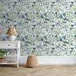Catherine Lansfield Countryside Floral Blue Wallpaper