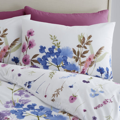 Catherine Lansfield Countryside Floral Shower Curtain - Pink - Countryside Floral