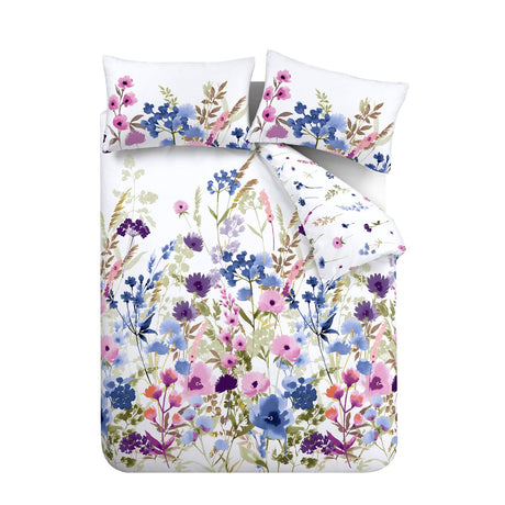 Catherine Lansfield Countryside Floral Shower Curtain - Pink - Countryside Floral