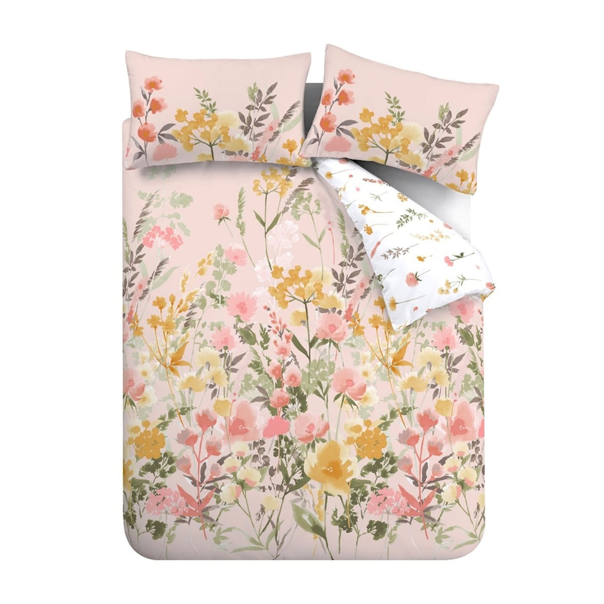 Catherine Lansfield Countryside Floral Duvet Cover Set - Countryside Floral Pink