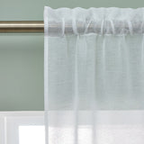 Catherine Lansfield Countryside Floral Slot Top Voile Curtain Panel - White - Countryside Floral Voile