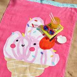 Catherine Lansfield Cotton Beach Towel 76cm x 160cm - I'M Melting Beach Towel