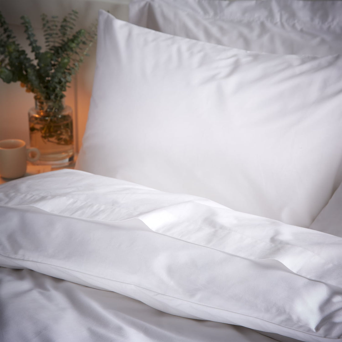 Bianca Temperature Controlling Oxford and Housewife Pillowcase Pair - White
