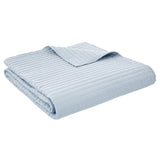 Bianca Fine Linens Quilted Lines Bedspread - Quilted Lines Bedspread Blue