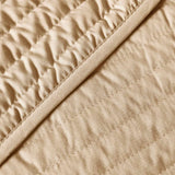 Bianca Fine Linens Quilted Lines Bedspread - Quilted Lines Bedspread Natural
