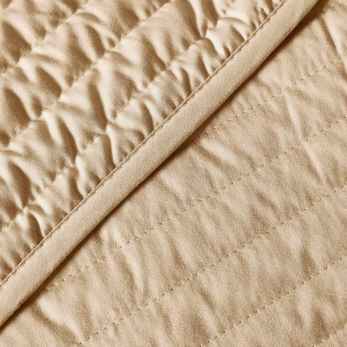 Bianca Fine Linens Quilted Lines Bedspread - Quilted Lines Bedspread Natural
