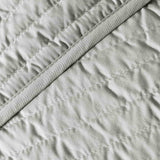Bianca Fine Linens Quilted Lines Bedspread - Quilted Lines Bedspread Silver Grey