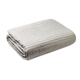 Bianca Fine Linens Quilted Lines Bedspread - Quilted Lines Bedspread Silver Grey