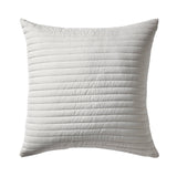 Bianca Quilted Lines Filled Cushion 55cm x 55cm - Quilted Lines Cushion Silver Grey