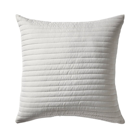 Bianca Quilted Lines Filled Cushion 55cm x 55cm - Quilted Lines Cushion Silver Grey
