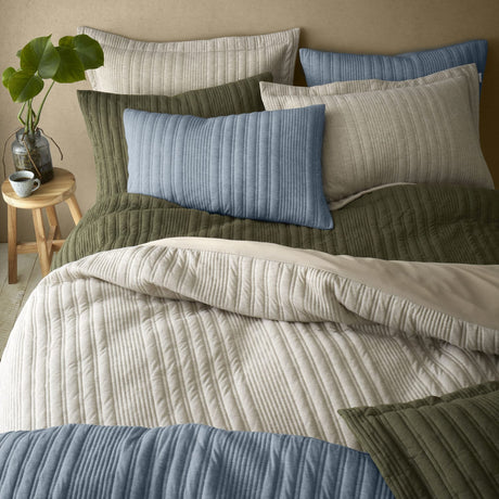 Pineapple Elephant Tamba Jersey Stripe Duvet Cover Set - Tamba Jersey Stripe All Colours