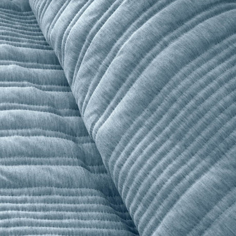 Pineapple Elephant Tamba Stripe Chambray Duvet Cover Bedding Set - Tamba Jersey Stripe Duvet Set Blue