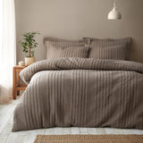 Pineapple Elephant Tamba Jersey Stripe Natural Duvet Cover Bedding Set