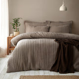 Pineapple Elephant Tamba Jersey Stripe Natural Duvet Cover Bedding Set - Tamba Jersey Stripe Duvet Set Natural