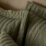Pineapple Elephant Tamba Jersey Stripe Pillowcases - Tamba Jersey Stripe Oxf Pillowcase Pair Olive