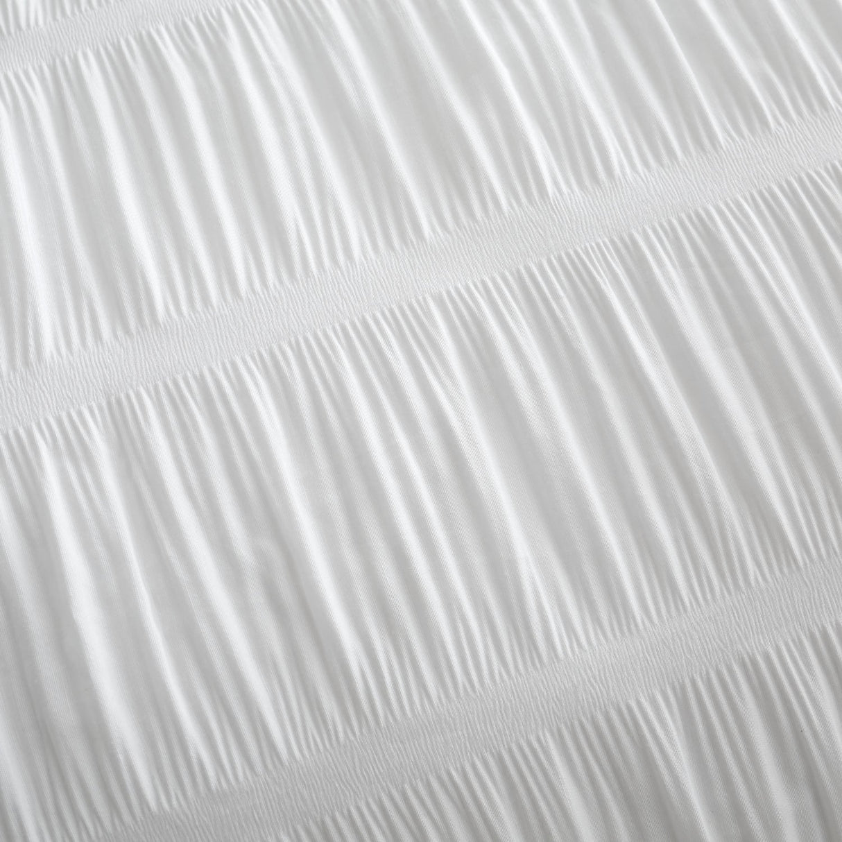 Catherine Lansfield Seersucker Duvet Cover Set - Seersucker Duvet Set White