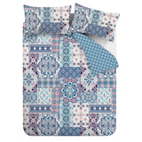 Catherine Lansfield Boho Patchwork Beige Duvet Cover Set - Boho Patchwork Duvet Set