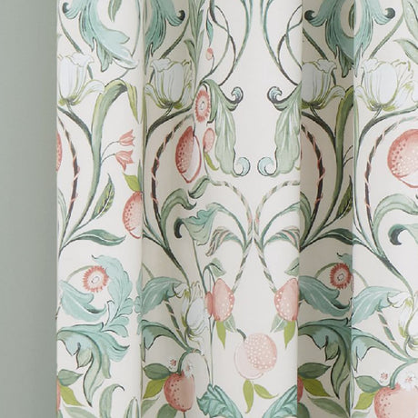 Catherine Lansfield Clarence Floral Natural Lined Eyelet Curtains 66 x 72 Inch Polycotton - Clarence Floral Curtains