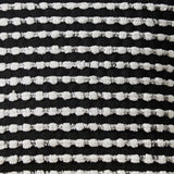Catherine Lansfield Stab Stitch Filled Cushion 43cm x 43cm - Black - Stab Stitch Black Cushion