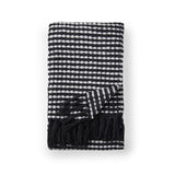 Catherine Lansfield Stab Stitch Throw – Black – 125cm x 150cm - Stab Stitch Black Throw