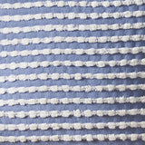 Catherine Lansfield Stab Stitch Filled Cushion 43cm x 43cm - Blue - Stab Stitch Blue Cushion