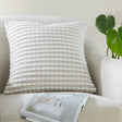Catherine Lansfield Stab Stitch Filled Cushion 43cm x 43cm - Natural