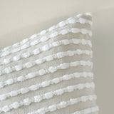 Catherine Lansfield Stab Stitch Filled Cushion 43cm x 43cm - Natural - Stab Stitch Cushion Natural