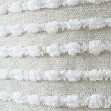 Catherine Lansfield Stab Stitch Filled Cushion 43cm x 43cm - Natural - Stab Stitch Cushion Natural