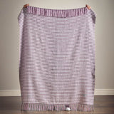 Catherine Lansfield Stab Stitch Throw – Lilac – 125cm x 150cm - Stab Stitch Lilac Throw