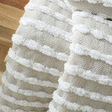 Catherine Lansfield Stab Stitch Throw – Natural – 125cm x 150cm - Stab Stitch Throw Natural