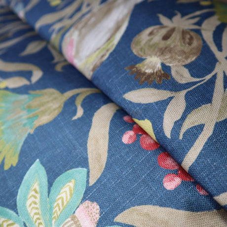 Eliza Navy Made To Measure Roman Blind by Style Furnishings