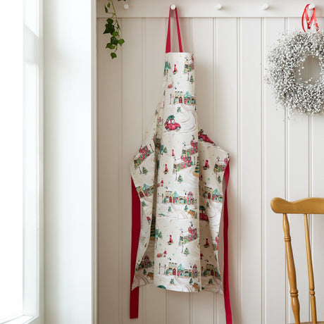 Catherine Lansfield Christmas Town Cotton Apron - Christmas Town Apron