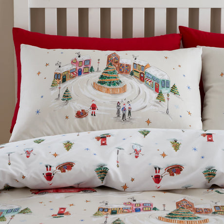 Catherine Lansfield Christmas Town Duvet Cover Set - Christmas Town Duvet Set