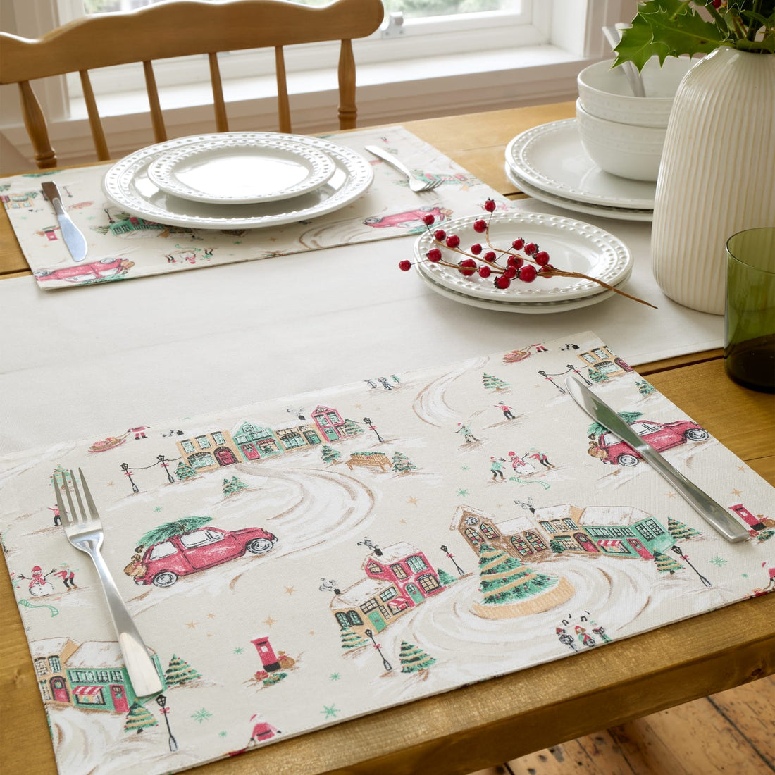 Catherine Lansfield Christmas Town Placemat 4 Pack