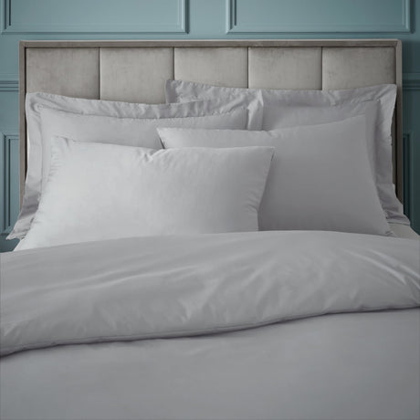 Bianca Fine Linens 180 Thread Count Egyptian Silver Grey 100% Cotton Duvet Cover Bedding Set