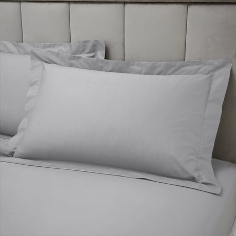 Bianca Fine Linens 180 Thread Count Egyptian Silver Grey 100% Cotton Duvet Cover Bedding Set