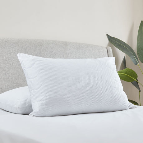 Catherine Lansfield Luxury Quilted Comfort Embossed Pillow - White