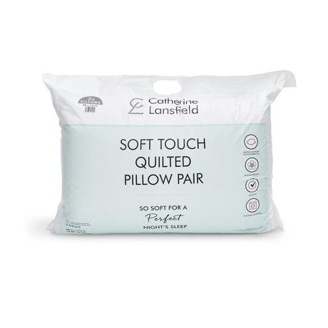 Catherine Lansfield Luxury Quilted Comfort Embossed Pillow - White - Luxury Quilted Comfort Embossed Pillow
