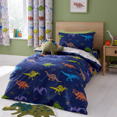 Catherine Lansfield Prehistoric Dinosaurs Duvet Cover Set - Prehistoric Dinosaur Duvet Set