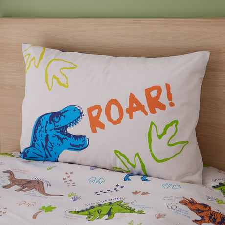 Catherine Lansfield Prehistoric Dinosaurs Duvet Cover Set - Prehistoric Dinosaur Duvet Set