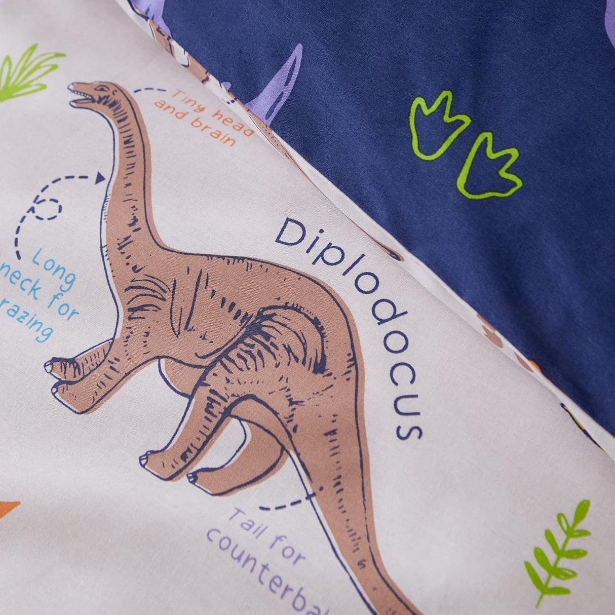 Catherine Lansfield Prehistoric Dinosaurs Duvet Cover Set - Prehistoric Dinosaur Duvet Set