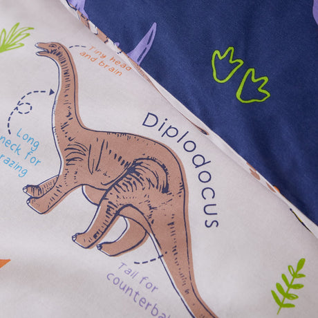 Catherine Lansfield Prehistoric Dinosaurs Duvet Cover Set - Prehistoric Dinosaur Duvet Set